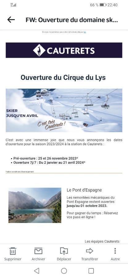 Appartement Parking Gratuit Navette Telecabines Week End Cauterets Zewnętrze zdjęcie